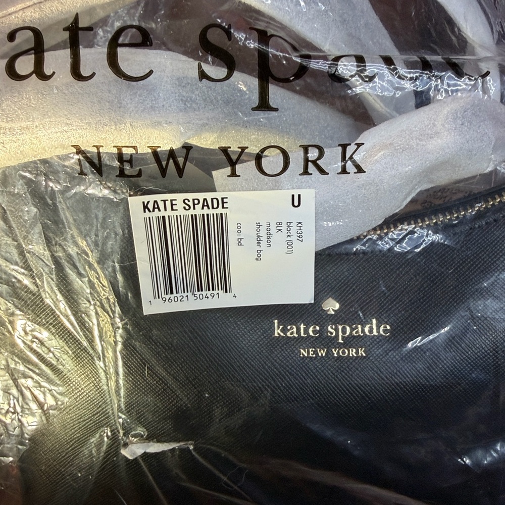 Kate Spade ♠️ Madison Black Saffiano Leather Shoulder Bag KH397 NWT - Picture 13 of 14